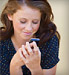 young woman texting