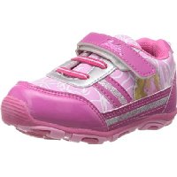 Barbie Girls Pink and White Polyurethane Sports and Outdoor Shoes -1 - 4 Years 4-C UK