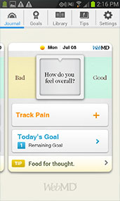 WebMD Pain App Screenshot 1
