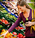 woman shopping fresh produce