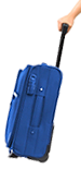 blue suitcase