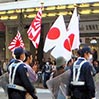 Anti-Korean demonstrators march in Kyoto in 2013. (Asahi Shimbun file photo)