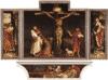 Click on image for enlargements of panels. The Isenheim Altarpiece, closed view showing …
[Credit: Giraudon/Art Resource, New York]