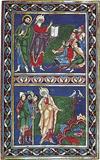 illuminated manuscript: Moses pictured in the Bury Bible