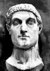 Constantine I: marble head [Credit: Hirmer Fotoarchiv, Munich]