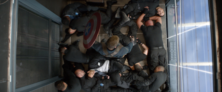 Chris Evans as Steve Rogers (Captain America) in "Captain America: The Winter Soldier." (Marvel)