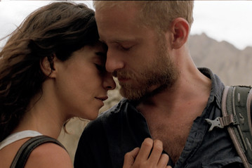 Ben Foster and Lubna Azabal in 'Here'