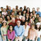 large group photo of diverse people