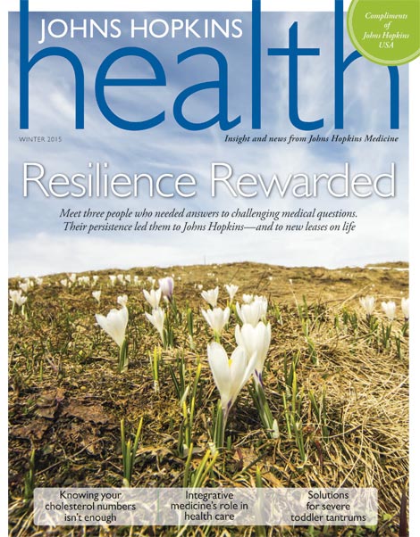 Johns Hopkins Health Winter 2015 cover