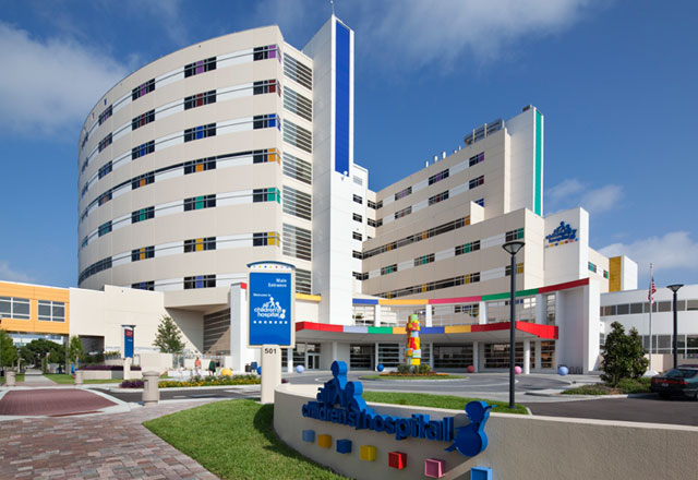 Photo of All Childrens Hospital exterior main entrance