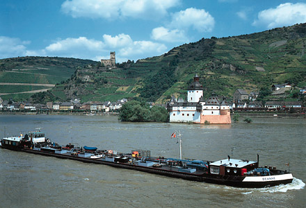 barge: on the Rhine River, Germany