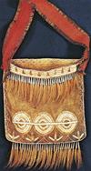 Iroquois: Iroquois buckskin shoulder bag