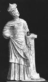 Hellenistic Age: terra-cotta figurine from Myrina showing women’s dress