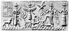 Ea: Mesopotamian deities, low relief