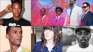 Clockwise from upper left: Shamir, TV On The Radio, Boogie, Courtney Barnett, Stromae