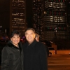 Secretary Pritzker and Vice Premier Yang stand in front of &quot;JCCT 2014&quot; in lights