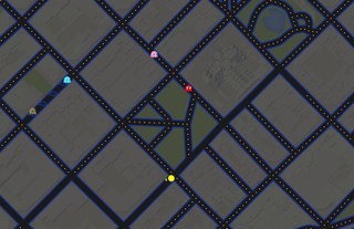 Pac-Man invades the streets of Google Maps