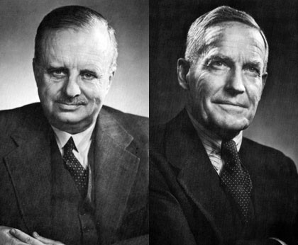 Coopers & Lybrand Canada founders George S. Currie (left) and George C. McDonald (right).