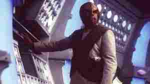Michael Dorn as Worf, a Klingon, in the 1998 movie, Star Trek: Insurrection.