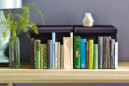 How to make a faux bookshelf from old book spines thumbnail