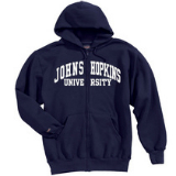 JanSport Johns Hopkins University Full Zip Fleece Hood -  Navy