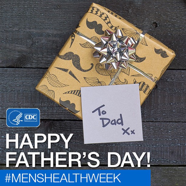 Happy Fathers Day! Tag @CDCgov in your #FathersDay photos and tell us what health means to you! #MensHealthWeek
