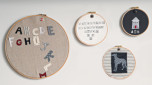 How to use an embroidery hoop as a frame thumbnail
