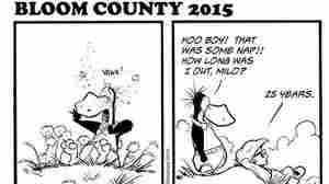 Idle for more than 25 years, the comic strip Bloom County returned to life Monday.