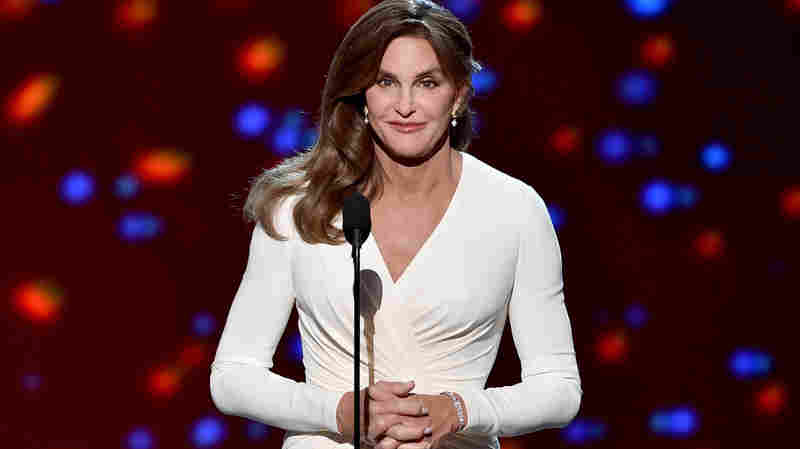 Caitlyn Jenner accepts the Arthur Ashe Courage Award onstage during the 2015 ESPYs at Microsoft Theater on Wednesday in Los Angeles.