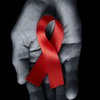 An HIV/AIDS awareness ribbon.