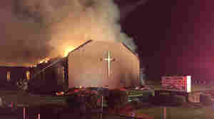 Fire crews took two hours to control the blaze at Mount Zion African Methodist Episcopal Church in Greeleyville, S.C., on Tuesday.