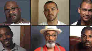 "Question Bridge: Black Males" attempts to represent black male identity in America via a video question-and-answer exchange. At top center is Jesse Williams, the project's executive producer.