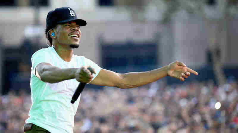 Chance the Rapper performs at Los Angeles Grand Park on August 31, 2014.