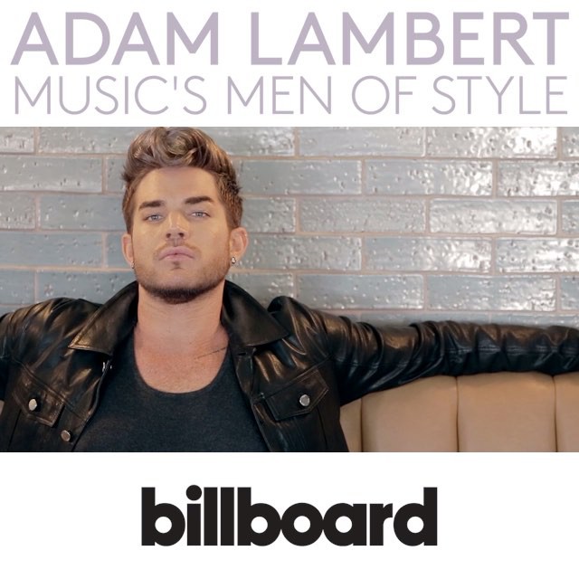 The real scene stealer @AdamLambert on the importance of trends as a musician. 😍 #MenOfStyle