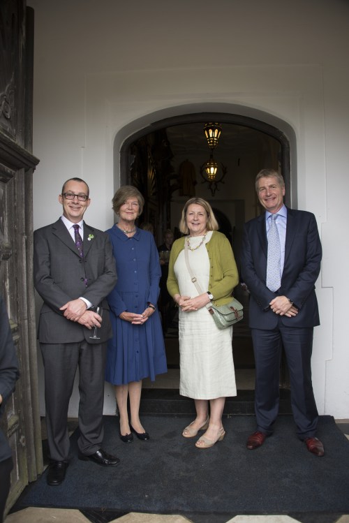 The Marchioness of Salisbury, host of CIH Garden Party,with first three Chartered Horticulturists