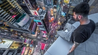 Eddie, an adrenaline-seeking photographer based in New York City, scales skyscrapers in search of the perfect shot.