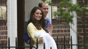 Prince William's wife, the Duchess of Cambridge, was safely delivered of a daughter Saturday morning, less than three hours of checking into central London's St. Mary's Hospital, royal officials said. Kensington Palace said the baby was born at : a.m. London time and weighed  pounds  ounces. -AP