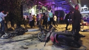 At least  people are dead and more than  injured in an explosion that rocked the area near the popular Erawan shrine in a busy intersection in Bangkok, Thailand, Monday morning.