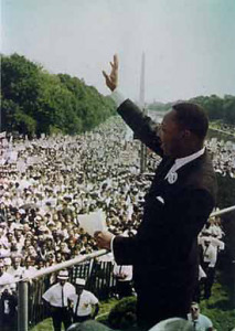Martin Luther King's "I Have A Dream" speech in 1963