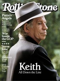 Keith Richards on the cover of Rolling stone