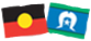 Aboriginal flag and Torres Strait Island flag