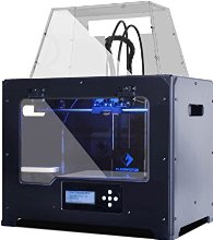 FlashForge USA 3D Printer Full Chamber Dual Extruder for PLA/ABS Printing-Metal Case with Acrylic Covers (Creator PRO)