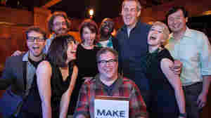 After a taping of NPR's newest quiz show Ask Me Another, the show's staff followed their own cue to 'Make Noise.'