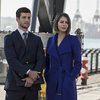 Still of Willa Holland and Parker Young in Arrow (2012)