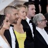 Charlize Theron, George Miller, Tom Hardy, Nicholas Hoult and Zoë Kravitz at event of Mad Max: Fury Road
