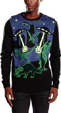 Run & Fly Men's Dinosaurs In The City Abduction Jumper