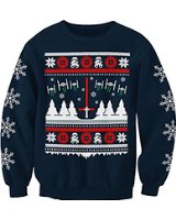 Star Wars Light Saber Inspired Christmas Sweatshirt Jumper Adults
