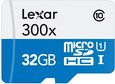 Lexar High-Performance MicroSDHC 300x 32GB UHS-I/U1 (Up to 45MB/s Read) w/Adapter Flash Memory Card LSDMI32GBBNL300A