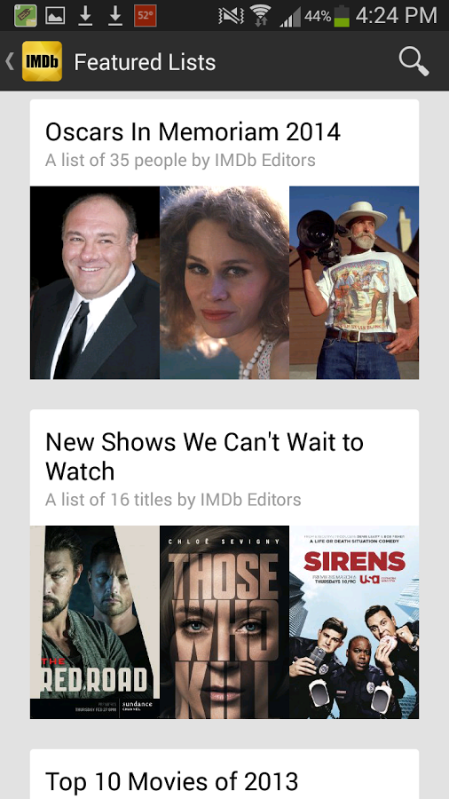   IMDb Movies & TV – snímek obrazovky 