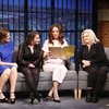 Rachel Dratch, Amy Poehler, Maya Rudolph, Paula Pell and Seth Meyers at event of Sisters (2015)